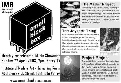 BOX #23 - 27 April 2003