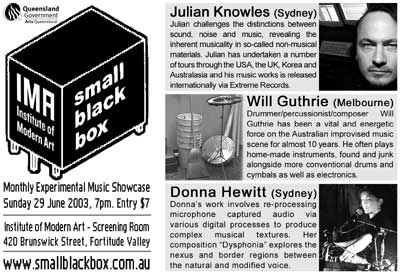 BOX #25 - 29 June 2003