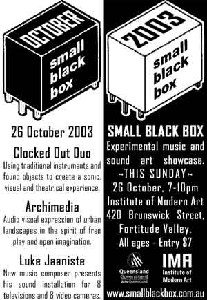 BOX #29 - 26 October 2003